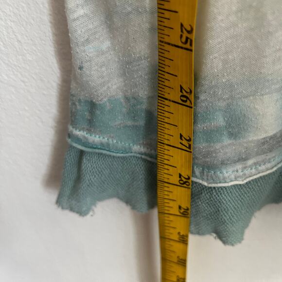 Vintage Blue Embroidered Tank Top Mermaid Fairycore Y2K Boho Festival Small - Picture 5 of 7